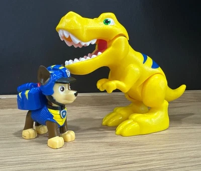 PAW Patrol Dino Rescue - Chase & Tyrannosaurus Rex Play Set Toy By Spin Master - Image 1 of 4
