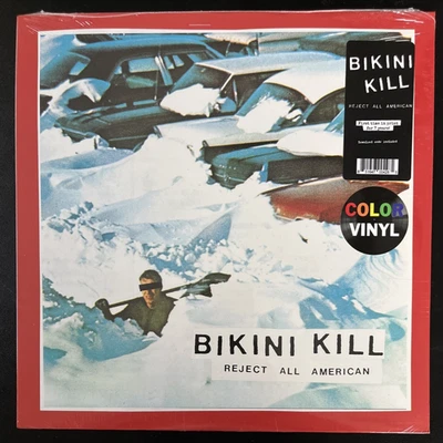 BIKINI KILL REJECT ALL AMERICAN RED VINYL LP LIMITED NEW SEALED MINT - Image 1 of 2
