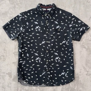 Cactus Man Ricky Singh Swallow Print Slim Fit Shirt M | Chill Beach Vibes Cotton - Picture 1 of 18