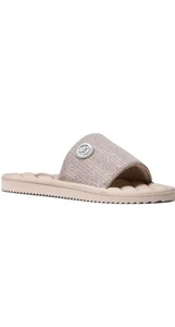 Michael Kors Janis Pantoletten Sandalen zartrosa Damengröße 8M bequemer Stil " - Bild 1 von 7