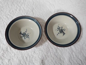 (Set of 2) Noritake Stoneware Bowl Pleasure 8344 Floral Design Salad & Soup 6.5" - Picture 1 of 11