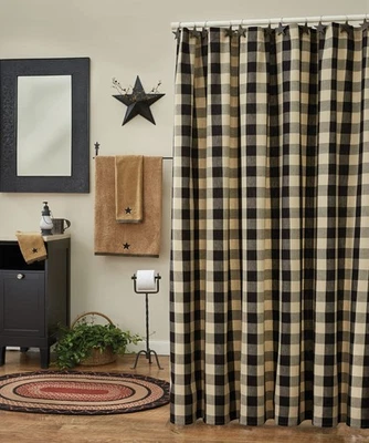 Wicklow Shower Curtain - Black - Image 1 of 4