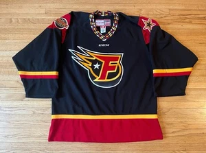 Indy Fuel CCM Maska Pro Cut Hockey Jersey Mens 48 Black ECHL - Picture 1 of 12