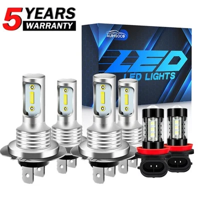 For 08-2012 Mercedes-Benz E350 4Matic Sedan 4-Door 3.5L -LED Headlight Fog Bulbs - Image 1 of 4