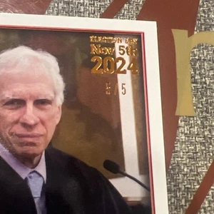 2024 DECISION DONALD TRUMP'S JUDGE ARTHUR ENGORON FOIL #’d/5 NEW YORK RESIST 185 - Picture 1 of 3