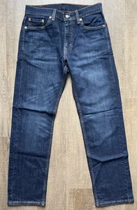 Jeans vintage Levis uomo 29x30 blu 505 regolare gamba dritta lavaggio scuro denim - Foto 1 di 11