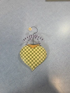 Williraye Heart Wall Hanger With Flowers, Bow And Checkered - Picture 1 of 4