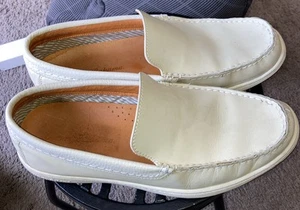 Tommy Bahama Mens Alexander Loafer Size 12M WhiteIvory  Venetian Slip On Shoe - Picture 1 of 12
