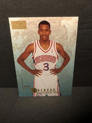 Allen Iverson Rookie Card 1996/97 Skybox Premium Philadelphia 76ers - Image 1 of 3