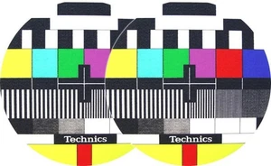 Alfombrillas Technics Logo DJ (par, fieltro negro con estampado de logotipo amarillo) - Imagen 1 de 2
