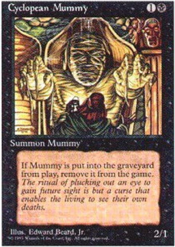 FBB Korean Cyclopean Mummy ~ Moderately Played 4th Edition Fourth Foreign Black  - Image 1 of 1