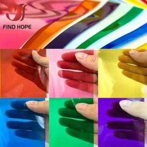 A4 Transparent Window Film Color Solar Tint Selfadhesive Stain Glass Decor Vinyl - Picture 1 of 23