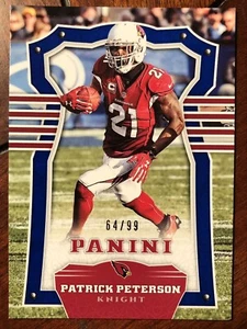 Patrick Peterson 2017 Panini #21 Blue Knight Parallel Serial #64/99 LSU AZ Cards - Picture 1 of 3