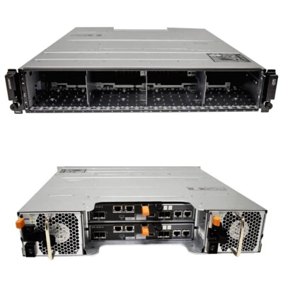 Dell PowerVault MD3820f 2xController ISCSI 10G 7YJ34 2x PSU 24 Bay 2,5 - Bild 1 von 3