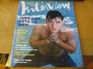 2001  JULY INTERVIEW MAGAZINE  JUDE LAW ON COVER LOWEST PRICE ON EBAY RARE ISSUE - Picture 1 of 8