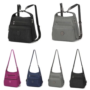 Women Shoulder Messenger Bag Unisex Polyester Handbag Backpack Cross body Bags - Picture 1 of 41