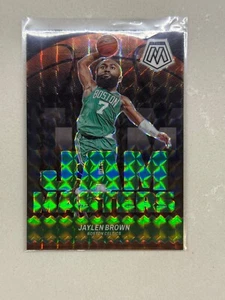 Mosaico Jaylen Brown Jam Masters 2023-24 verde mosaico Prizm #11 - Imagen 1 de 2