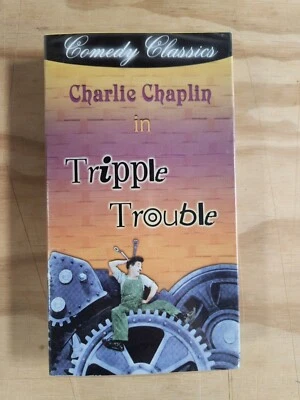 Brand New Sealed Charlie Chaplin Tripple Trouble VHS 1918 Silent Film - Image 1 of 4