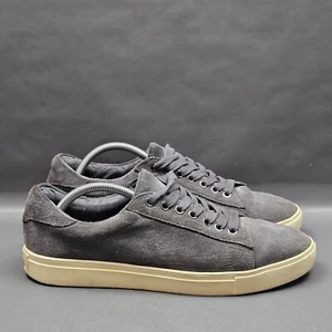 Brooks Brothers Mens Shoes Size 10 Gray Suede Low Top Casual Minimalist Sneakers - Picture 1 of 10