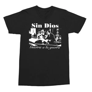 Sin Dios - 'Guerra al La' - Camisa, Punk, Corteza, Español HC, Político, Crudos - Imagen 1 de 1
