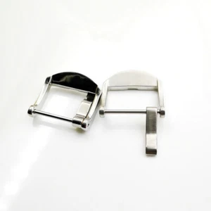 Hebilla de pasador de tornillo de acero cepillado/pulido plateado de 20 mm 22 mm para correa de banda PAM - Imagen 1 de 8