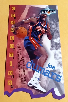 1995-96 Fleer NBA Jam Session Die-Cut Joe Dumars #D29 - Pistons - Image 1 of 2