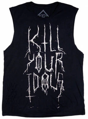 CAMISA SIN MANGAS UNISEX 24 HORAS LIP SERVICE GÓTICO PUNK ROCKERO MATAR A TUS ÍDOLOS  Foto 1 de 4