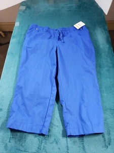 Breckenridge Pants Sz 14 Petite Womens Blue Pull on Elastic Waist Stretch NWT - Picture 1 of 13