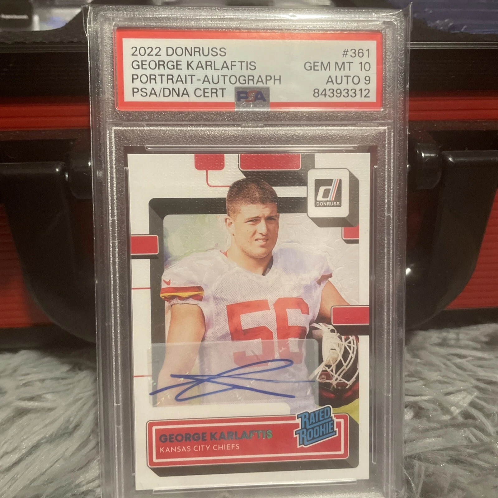 2022 Donruss George Karlaftis Auto Portrait-Autograph GM MT 10 AUTO 9 36/49 🔥