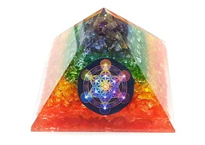 Großes Orgon CHAKRA Heilung Reiki Pyramide Metatron Symbol Pyramide  - Bild 1 von 5