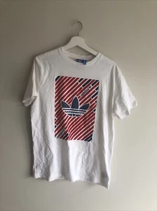 Adidas Originals White T-Shirt Men’s Size Medium AS15 - Picture 1 of 4