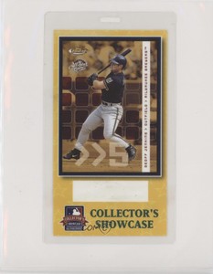 2002 All-Star Fanfest Laminated Passes Collector's Showcase Geoff Jenkins #CSGJ