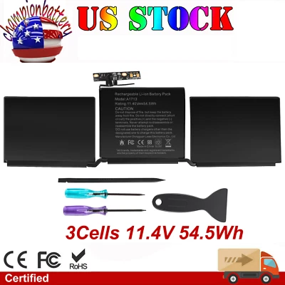 A1708 Battery for Apple MacBook Pro 13 A1713 Late 2016 Mid 2017 EMC 2978 3164 - Image 1 of 4