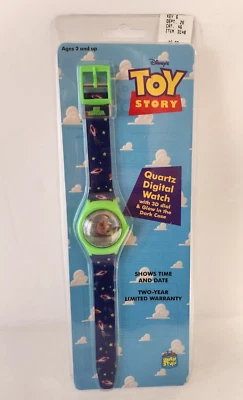Reloj digital de cuarzo Toy Story Buzz Lightyear 1995 81-9512 Hasbro vintage nuevo Foto 1 de 4