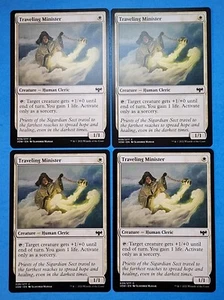 4x Traveling Minister Crimson Vow Mtg Magic Card Creature Human Cleric Plains 39 - Picture 1 of 4