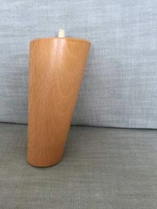 4 Solid beech wood tapered angled sofa/ armchair bed legs. Fixing supplied. JL.