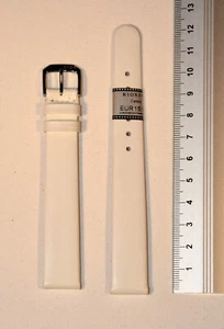 Rios 1931 Uhrenarmband "Classic" Leder Weiß Breite 16mm XL NEU - Bild 1 von 2