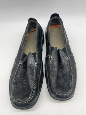 Mocasines de cuero negros Hush Puppies zapatos sin cordones para hombre talla 13 EE. UU. / 47 UE Foto 1 de 4