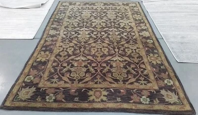 DARK PLUM / GOLD 6'-0" x 9'-0" Flaw in Rug, Reduced Price 1172769285 AT51B-6 - Image 1 of 4