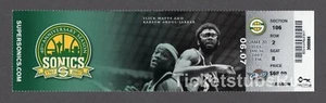 LeBron James ÚLTIMO JUEGO en SEATTLE 2007 Super Sonics Cavaliers 1/16 Boleto de Temporada - Imagen 1 de 12