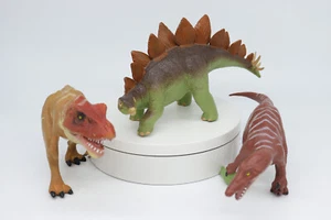 K & M 2004 Stegosaurus 7" Tyrannosaurus Rex 7" Baryonyx 6.5" Dinosaur Figure EUC - Picture 1 of 11