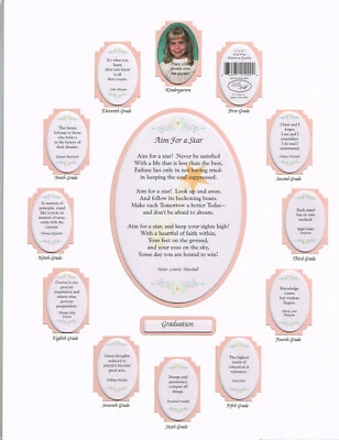 Alfombra Collage Foto Graduación Kindergarten 11x14 DÍAS ESCOLARES ROSA Foto 1 de 2