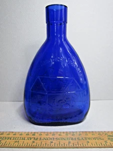 Kobaltblaue Flasche First American Industry Jamestown 1608 Gewächshaus 7,5 Zoll - Bild 1 von 8