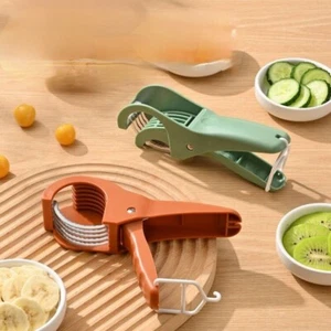 Fruit Cutting Cucumber Vegetable Fruit Sausage Cutting Knife Orange - Picture 1 of 5