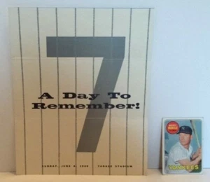 RARE SET** MICKEY MANTLE Commemorative Program + Baseball Card w/YELLOW NAME! - Picture 1 of 11