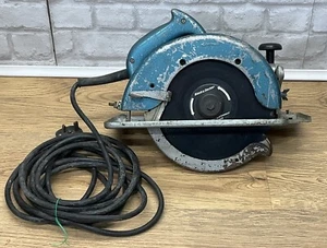 Sierra circular vintage de gran tamaño resistente de 9 pulgadas negra y cubierta HD1215 funciona - Imagen 1 de 12