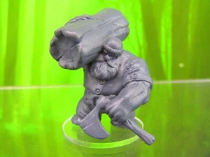 Dwarven Lumberjack Mini Miniature Figure 3D Printed Model 28/32mm Scale RPG - Picture 1 of 6
