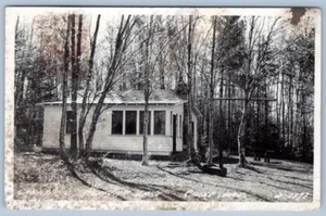1955 RPPC CABLE WISCONSIN LAKE COTTAGES CABINS - Picture 1 of 2