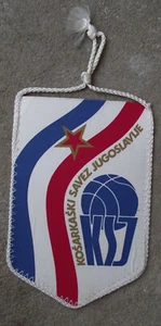 Vintage Yugoslavia Yugoslavian Basketball Association KST Sports Pennant Flag - Picture 1 of 2