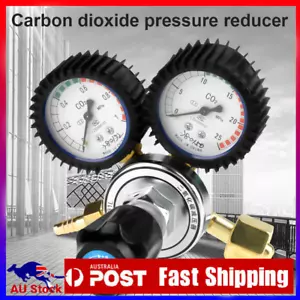 CO2 Regulator Gauge Beer Dioxide Carbon Bar Soda Draft Brew Gas G5/8 0-25MPa New - Picture 1 of 10